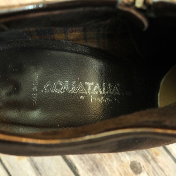 Aquatalia Women's Black Ankle Booties - Picture 3 of 5